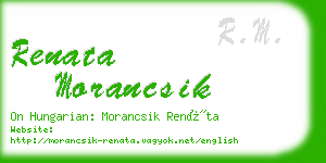 renata morancsik business card